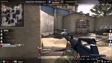 CSGO : MG1 Dust II Ace! 1 v 5 Clutch & Defuse