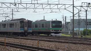 E231系マト103編成入場―構内移動　長野総合車両センター