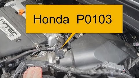 How To Fix a Honda P0103 Code: Mass or Volume Circuit High Input