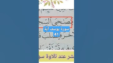سورة يوسف 41
