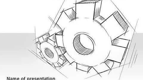 Functioning Gears PowerPoint Template by PoweredTemplate.com