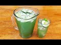 Agua fresca de pepino con limon