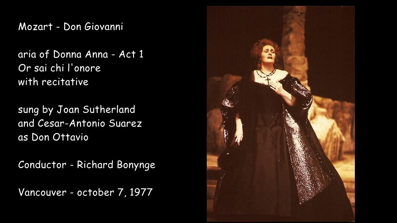 Mozart Don Giovanni Aria of Donna Anna Or sai chi l'onore, sung