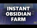 Minecraft elegance instant obsidian farm 32khr java 1165 117120