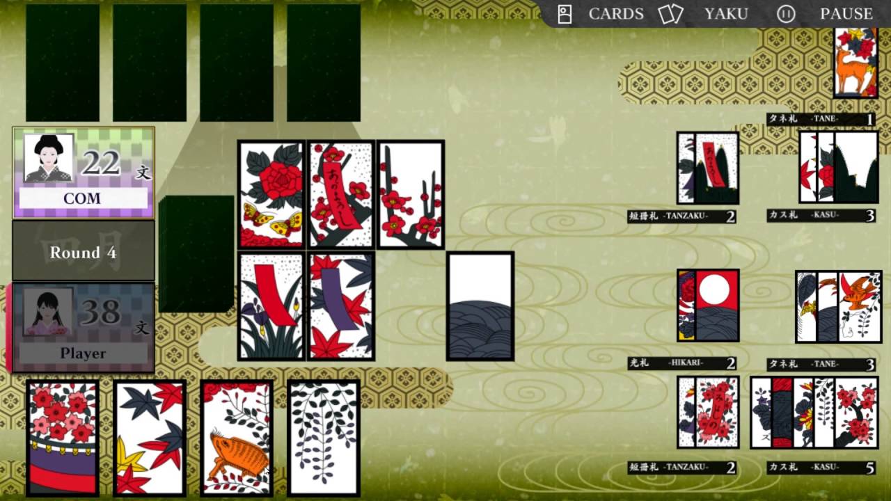 Koi Koi Japan Hanafuda playing cards Gameplay Deutsch 2/2 - YouTube