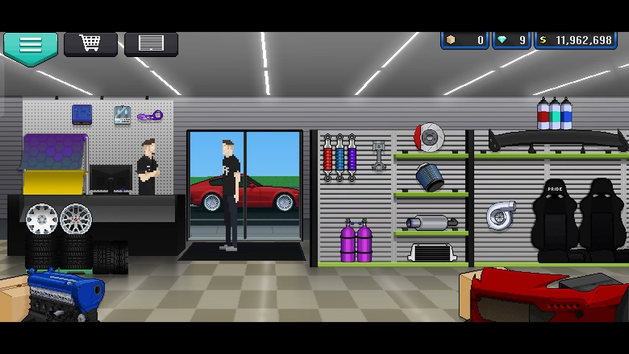 Main pixel car racer video (pertama 2026 saya😀)