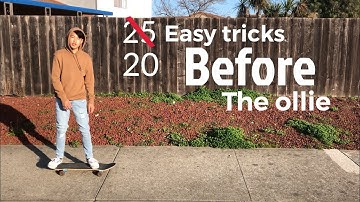 20 easy skating tricks before the Ollie