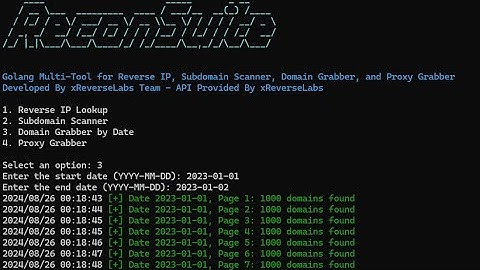 ReconSuite - Free All in one Reverse IP, Subdomain Scanner, Domain Grabber