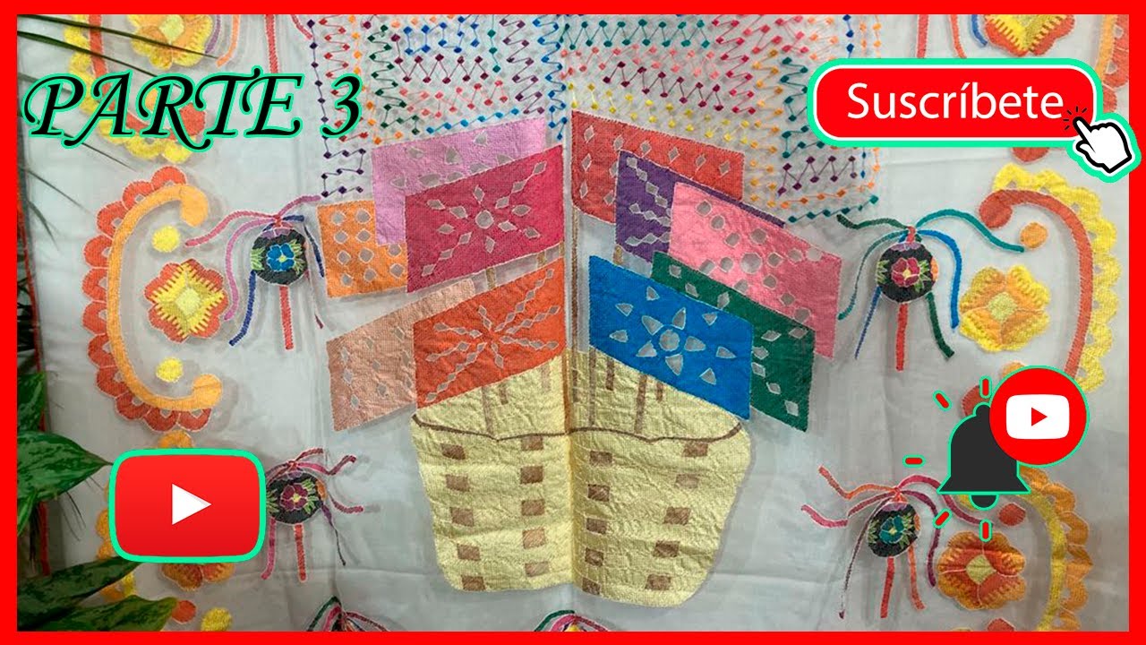 Bordados de Petatillo Alta Seda - María Norbey Jiménez - Chiapa de Corzo - Tambor y Pito - Parte 3