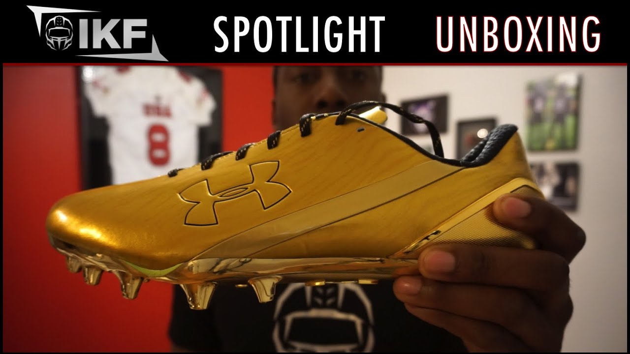 under armour spotlight cleats orange