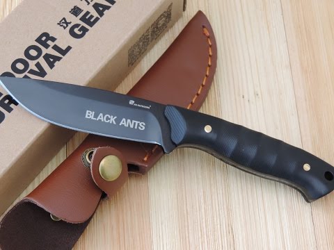 HX OUTDOORS D-131 Black Ants Fixed Blade Knife