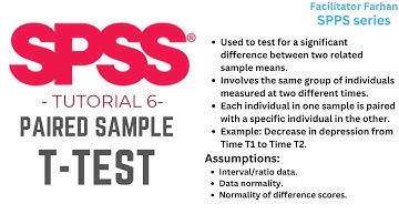 SPSS Tutorial 6: Paired Sample T-Test – Analyze Before and After Data with Ease