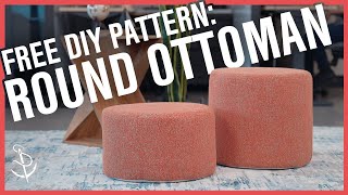 Make a Statement with This Easy DIY Crypton® Round Ottoman!