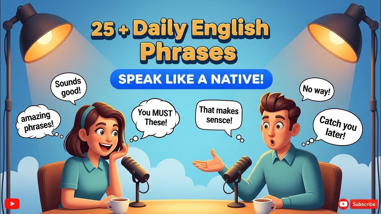 25 + Daily English Phrases You MUST Know to Sound Natural | Speak ...