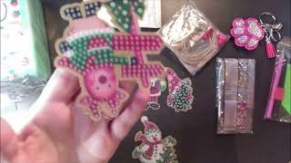 Budget friendly Diamond Paintings, pen and Cross Stitch Unboxing from onedaysaving