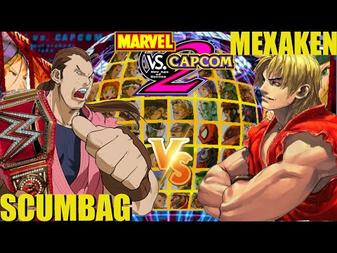 MvC2 Mvci Umvc3 MEXAKEN vs SCUMBAG (Fightcade) pt 2