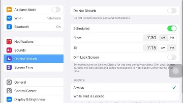How To Enable iPad Do Not Disturb