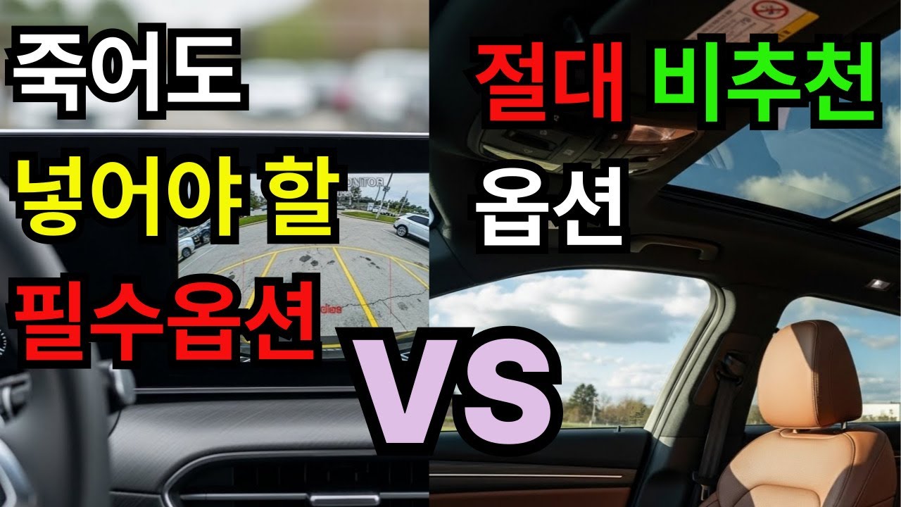 이거 뺄 거면 차라리 깡통 타세요. 죽어도 넣어야 할 필수 옵션 vs 절대 비추천 옵션 총정리