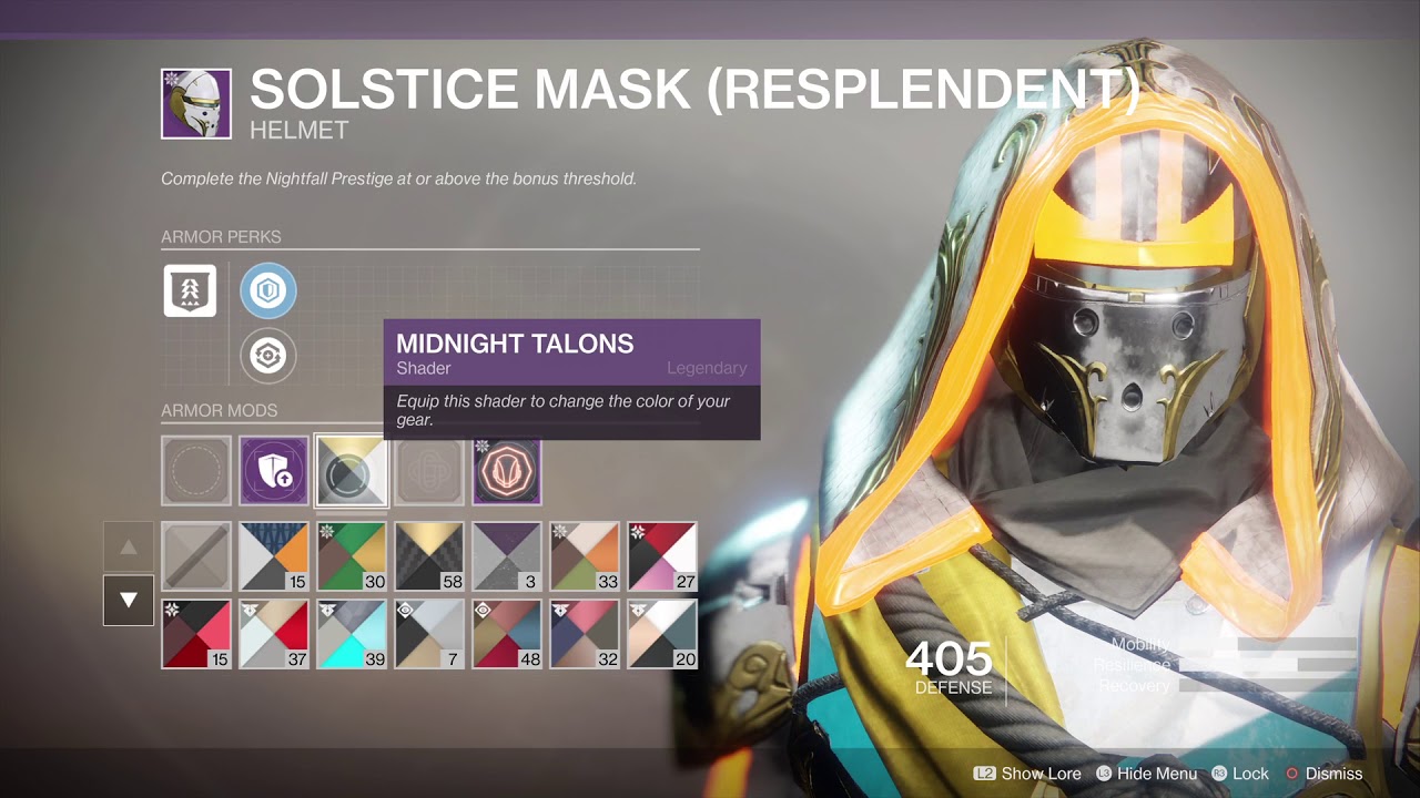 405 Solstice of Heroes hunter Armor