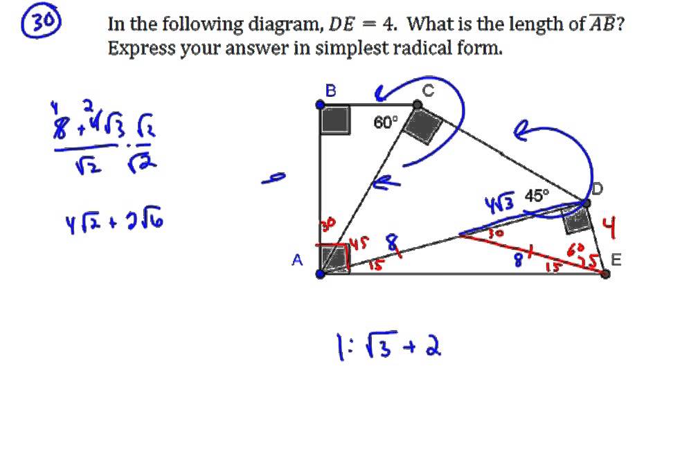 A Special Right Triangle Mathcounts Prep Youtube