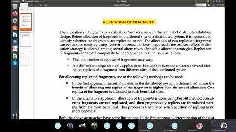 Education and career Guidance Videos Fragment Allocation and Query Optimization