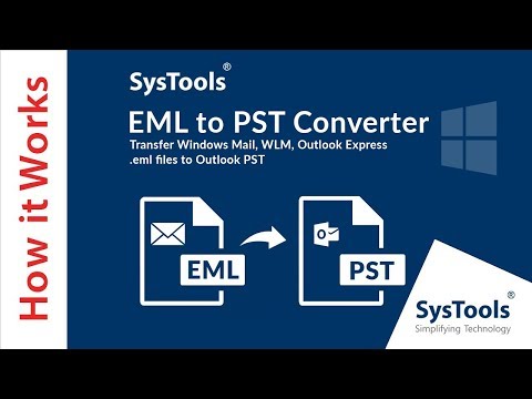 SysTools EML to PST Converter | Import EML Files to Outlook PST