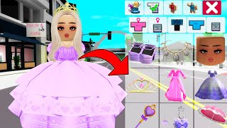 How to turn into a RICH PRINCESS in Roblox Brookhaven!!