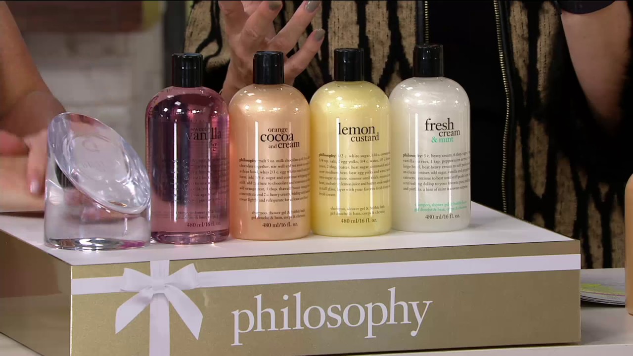 philosophy 4piece shower gel collection on QVC YouTube