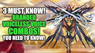 3 MUST KNOW BRANDED VOICELESS VOICE COMBOS!!! HOW TO PLAY A BRANDED VOICELESS VOICE DECK! YUGIOH!