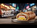 Midnight Street Food: Egg, Chicken &amp; Hotdog Paratha Rolls 🌙🌯🔥
