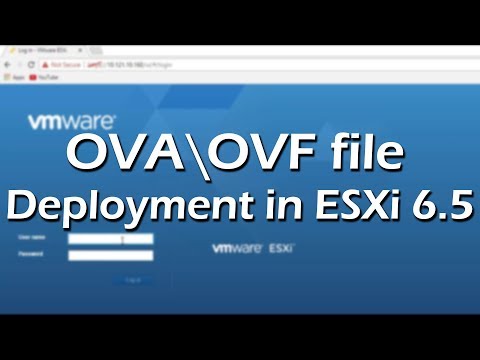 OVAOVF file deployment in ESXi 6.5 | Tutorial Part 3