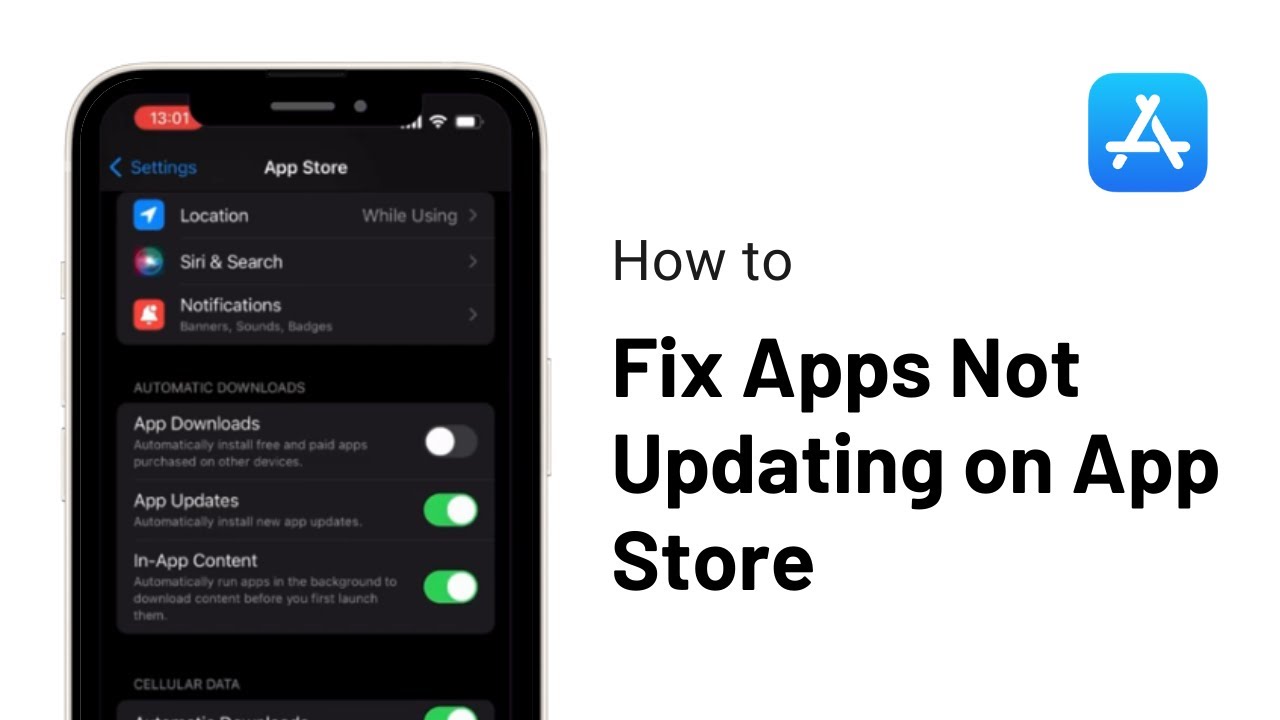 How to Solve Apps not Updating on App store (step-by-step) - YouTube