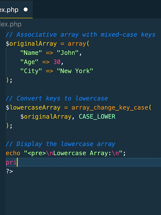 🚀Learn PHP array_change_key_case() Quickly transform array keys to ...