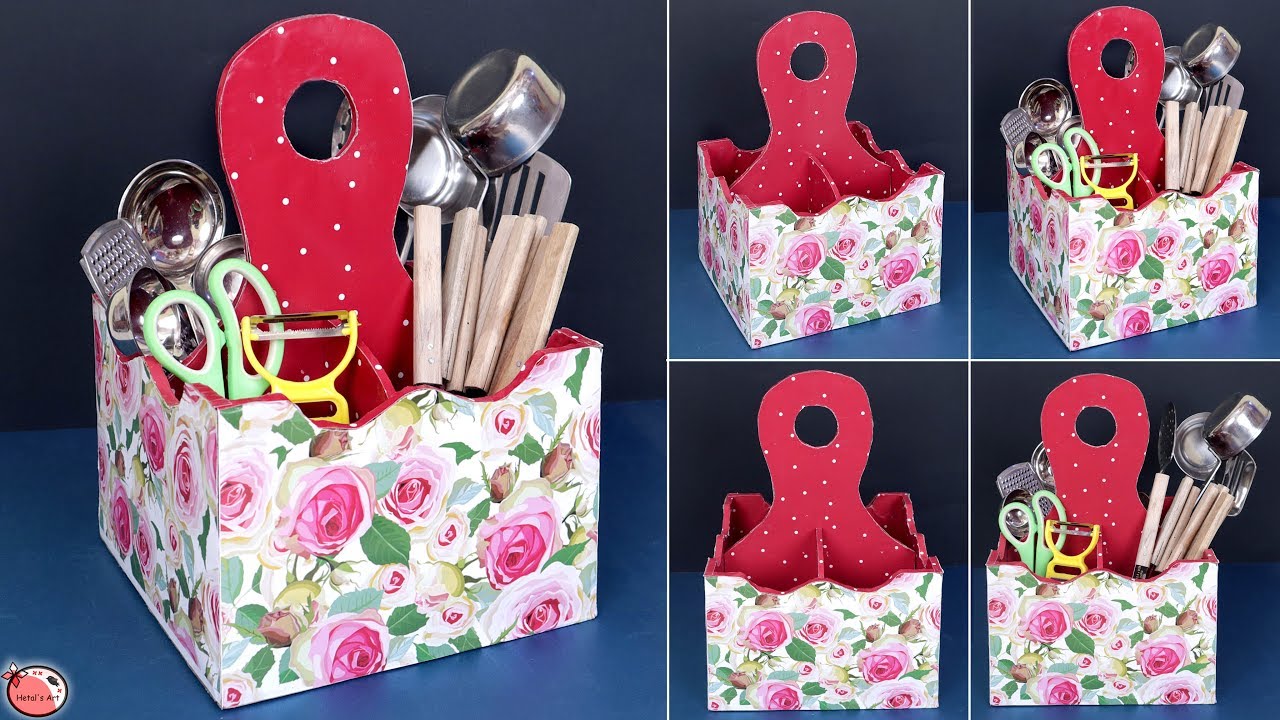 Space Saving DIY !! Kitchen Organizer || Best Out Of Waste - YouTube