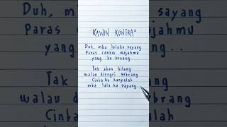 Lirik kawin Kontrak   Curahan Hati Cowok Buat Lala Widy  part 1