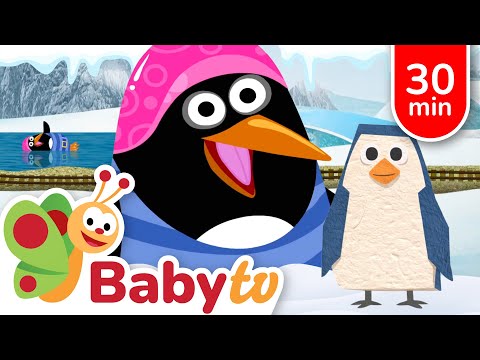 Pinguin-Watscheltanz & Schneeabenteuer | Tiere & Freundschaft Lernen | BabyTV