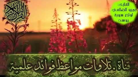 تلاوة من آخر سورة يوسف بصوت القارئ عمرو الضالعي