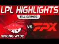 Al vs fpx highlights all games lpl spring split 2024 anyones legend vs funplus phoenix by onivia