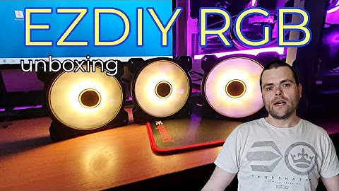 Unboxing EZDIY-FAB ARGB 120mm Case Fans from amazon