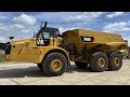 Norscott 1/50 CAT 740B - Tombereau Articulé Jaune - Miniature Engin TP - Neuf