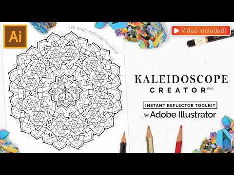 free kaleidoscope maker vector