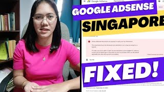 GOOGLE ADSENSE SINGAPORE Tax Information Update 2023 FIXED! How to submit Tax Info in Adsense