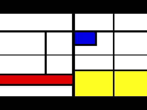 Mondriaan Kunst Animatie