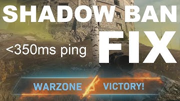 The Only Way To Fix Your SHADOW BAN in CoD: WARZONE (Stuck at searching for a match w/ 350ms ping)