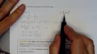 Calc 1 - Sigma Notation – Two Examples