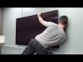 Samsung QLED 65" 8K Wall Mount . No Gap + Standard Hama bracket. 65Q950R. How I hang a TV.