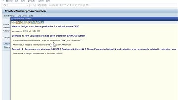 Het materiaalboek moet productief zijn voor waarderingsgebied xxxx