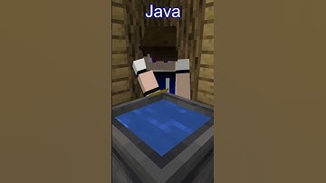A difference between Minecraft Bedrock and Minecraft Java #minecraft #shorts #javavsbedrock
