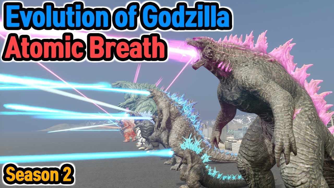 Evolution of Godzilla Atomic Breath : Size comparison 2025