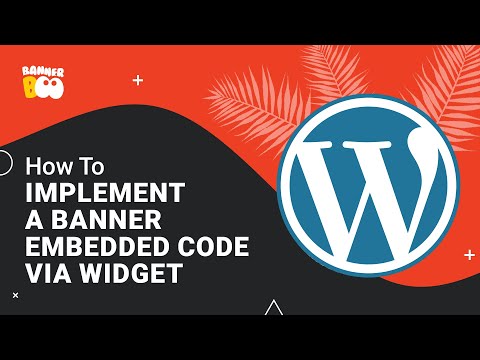 Implement a banner embedded code into Wordpress site via Widget
